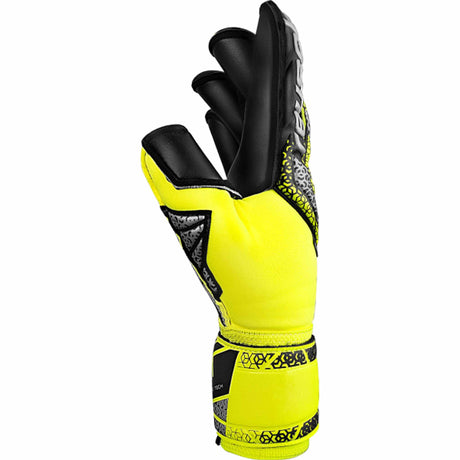 Reusch Attrakt Duo Evolution Goalkeeper Gloves - Black / Safety Yellow