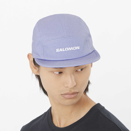 Salomon Cap 5 Pannel casquette unisexe face - Blue Granite