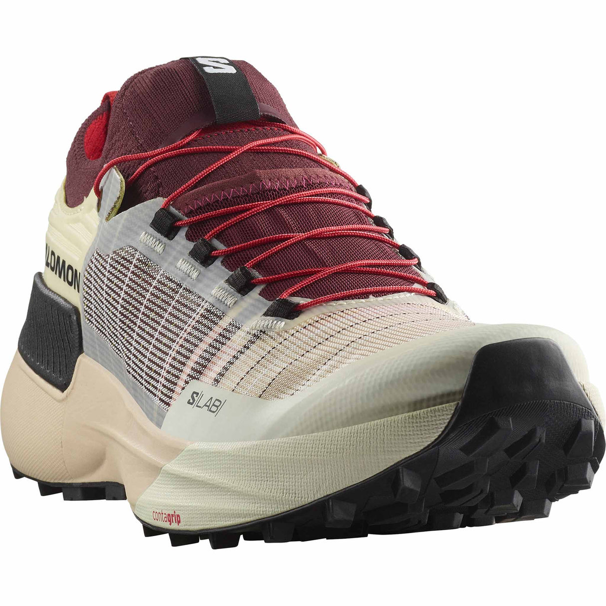 Salomon S/Lab Genesis Trail Running Shoes - Vanilla Ice / Decadent Chocolate / Black