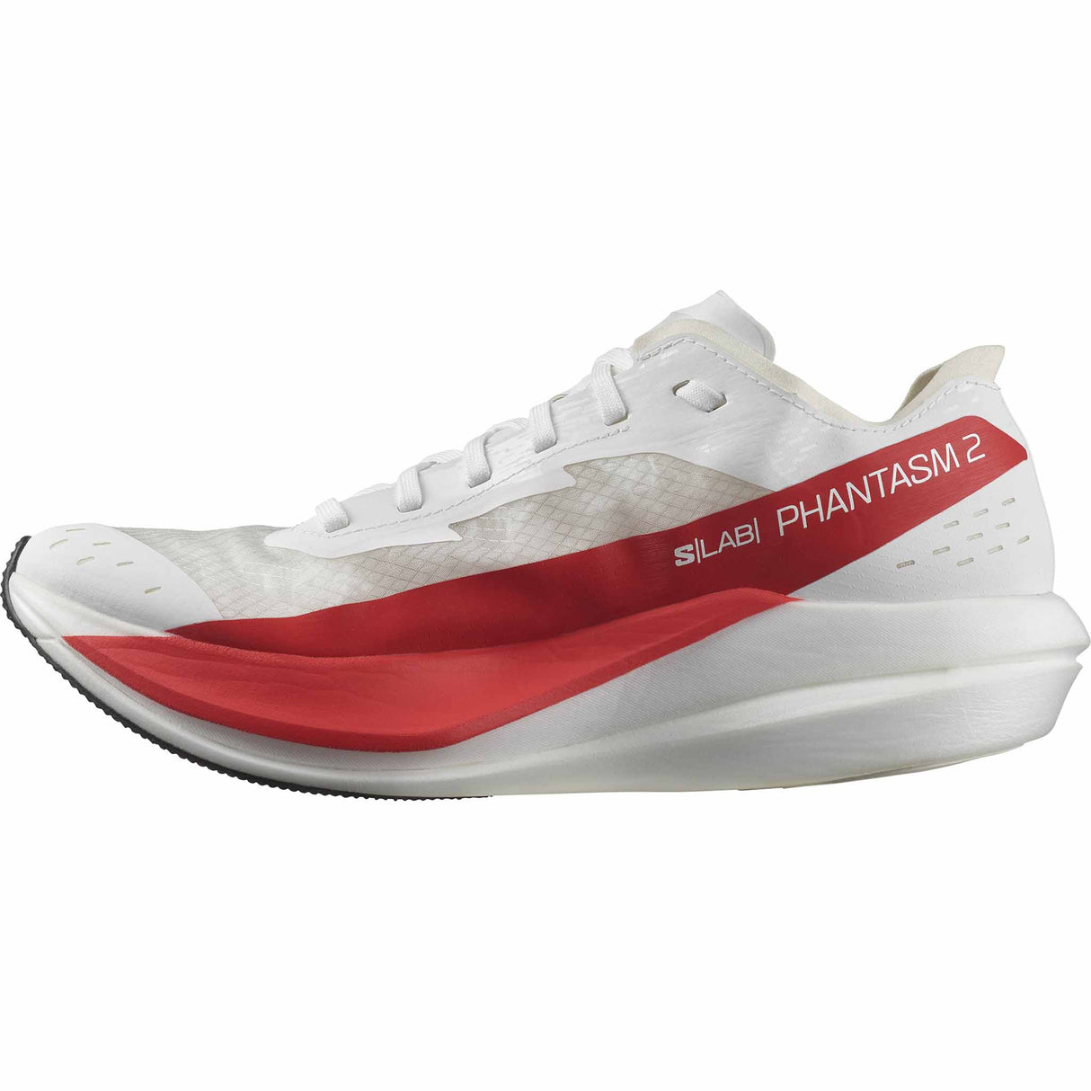 Salomon S/Lab Phantasm 2 Running Shoes - White / High Risk Red