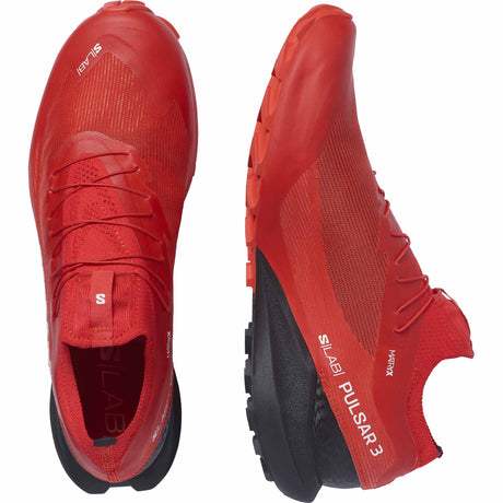 Salomon S/Lab Pulsar 3 Unisex Trail Running Shoes - Fiery Red / Black