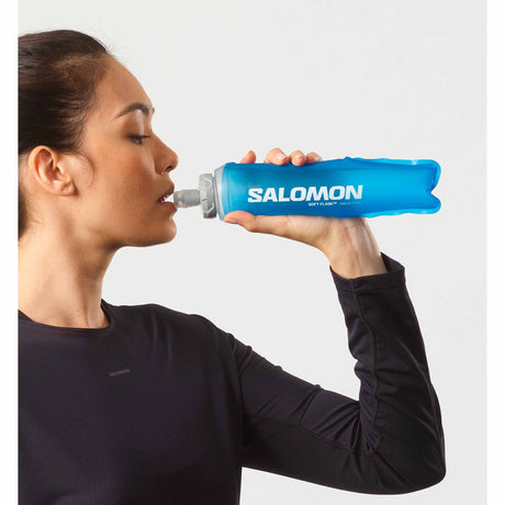 Salomon Soft Flask 500ml Ultra 42 gourde souple de course à pied -Clear Blue