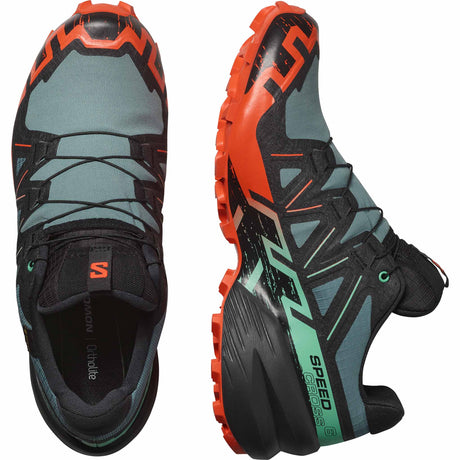 Salomon Speedcross 6 GTX Men's Trail Running Shoes - North Atlantic / Black / Cherry Tomato