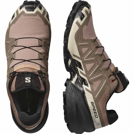 Salomon Speedcross 6 Women's Running Shoes - Natural / Black / Almond Milk