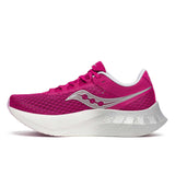 Saucony Endorphin Pro 4 souliers de course femme lateral - Magenta