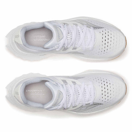 Saucony Endorphin Speed 4 Women's Running Shoes - White / Gum