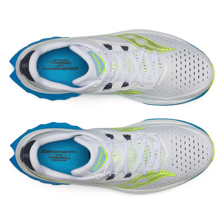 Saucony Endorphin Speed 4 souliers de course homme emepeigne - White / ViziBlue