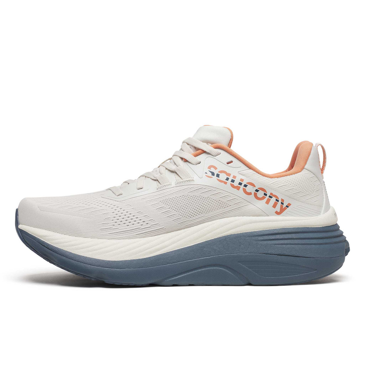 Saucony Hurricane 24 chaussures de course à pied homme lateral - Vanilla / Dusk