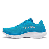 Saucony Kinvara 15 souliers de course homme lateral- ViziBlue/ white