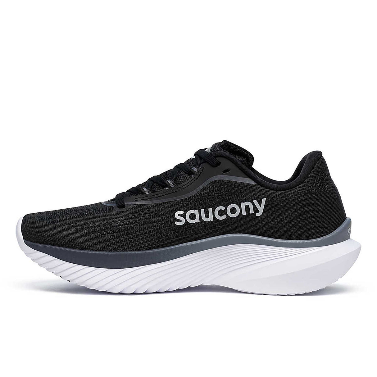 Saucony Kinvara 15 souliers de course femme lateral - Black / White