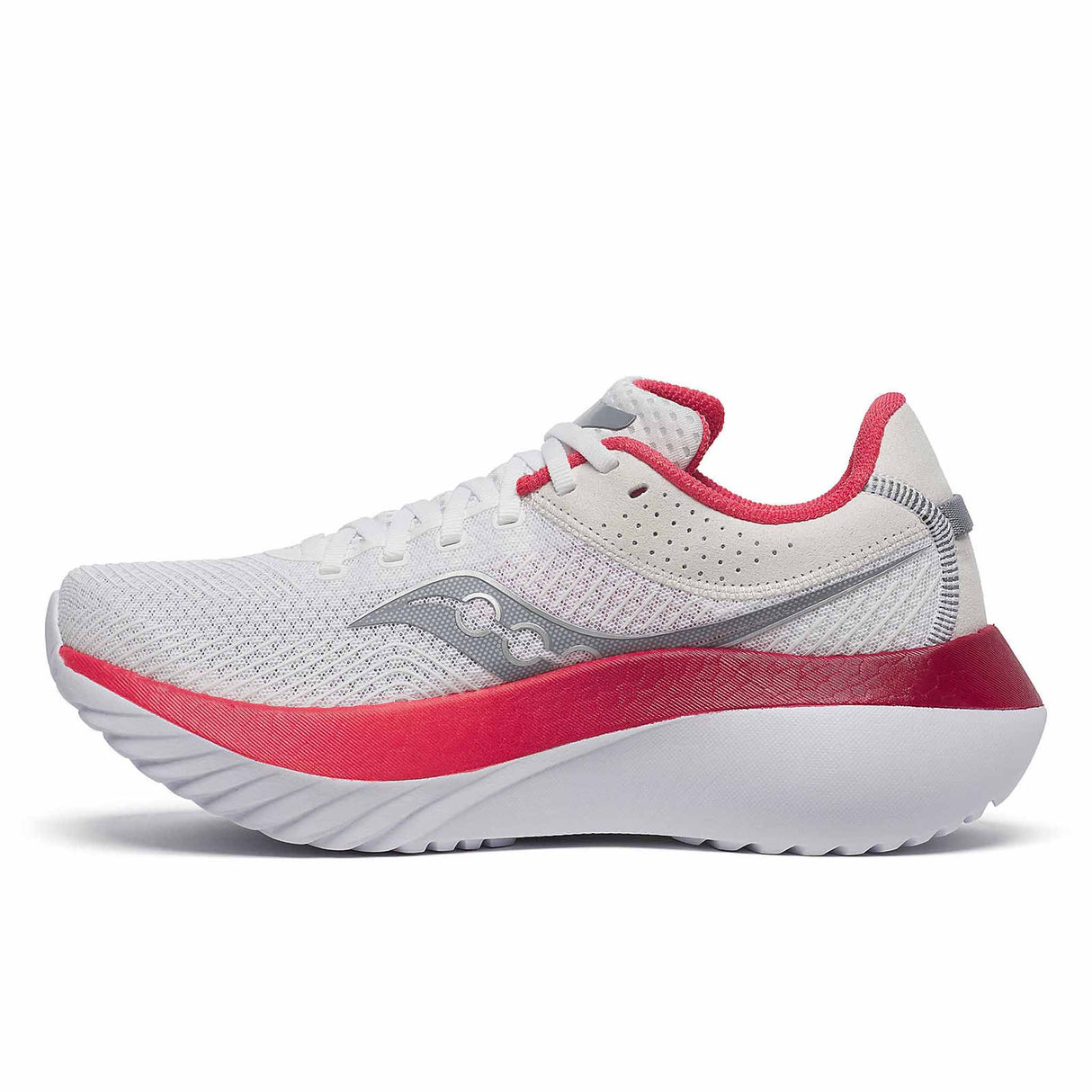 Saucony Kinvara Pro Women's Running Shoes - White / Cayenne