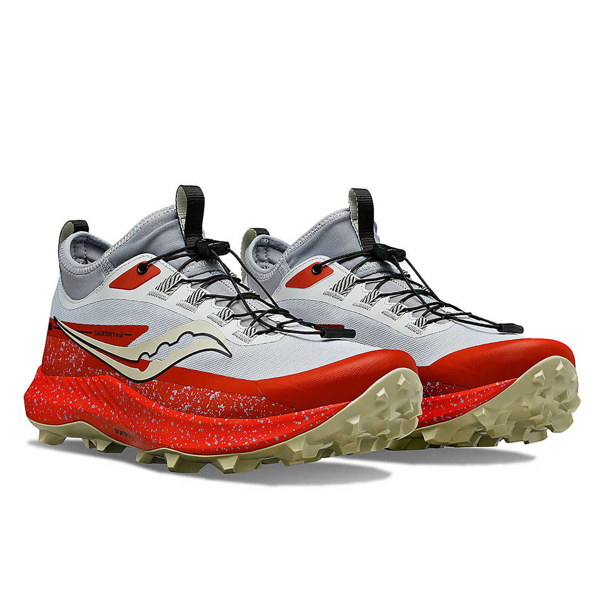 Saucony Peregrine 13 ST chaussures de course à pied trail homme paire - cloud / paprika