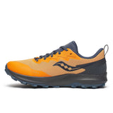 Saucony Peregrine 14 GTX souliers de course en sentier homme lateral  -Peel / Shadow Orange