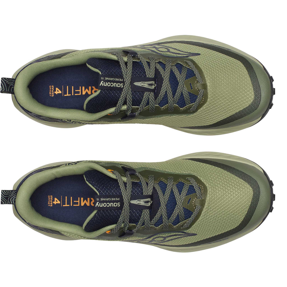 Souliers de course sur sentier Saucony Peregrine 15 GTX pour homme empeigne - Hemlock / Navy