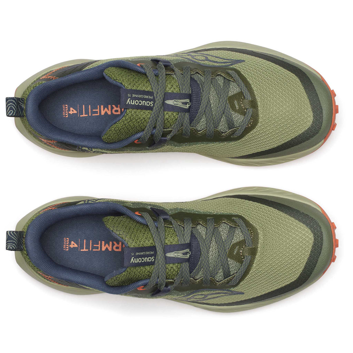 Souliers de course sur sentier Saucony Peregrine empeigne - Hemlock / Dusk GTX femme