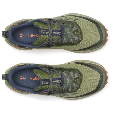 Souliers de course sur sentier Saucony Peregrine empeigne - Hemlock / Dusk GTX femme