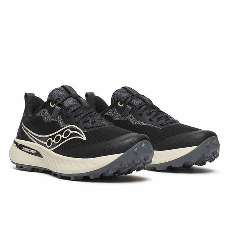 Saucony Peregrine 15 Women's Trail Running Shoes - Black / Pearl