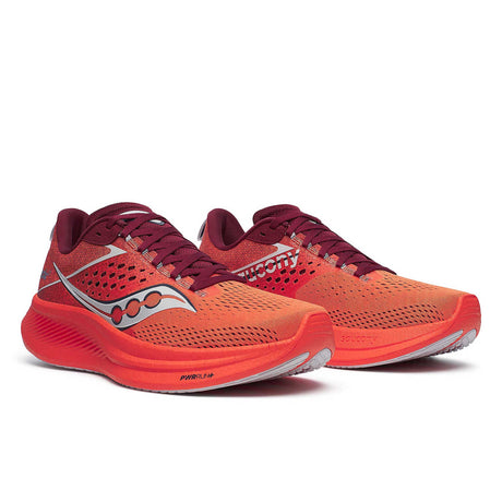 Saucony Ride 17 souliers de course homme paire - Pepper / Currant