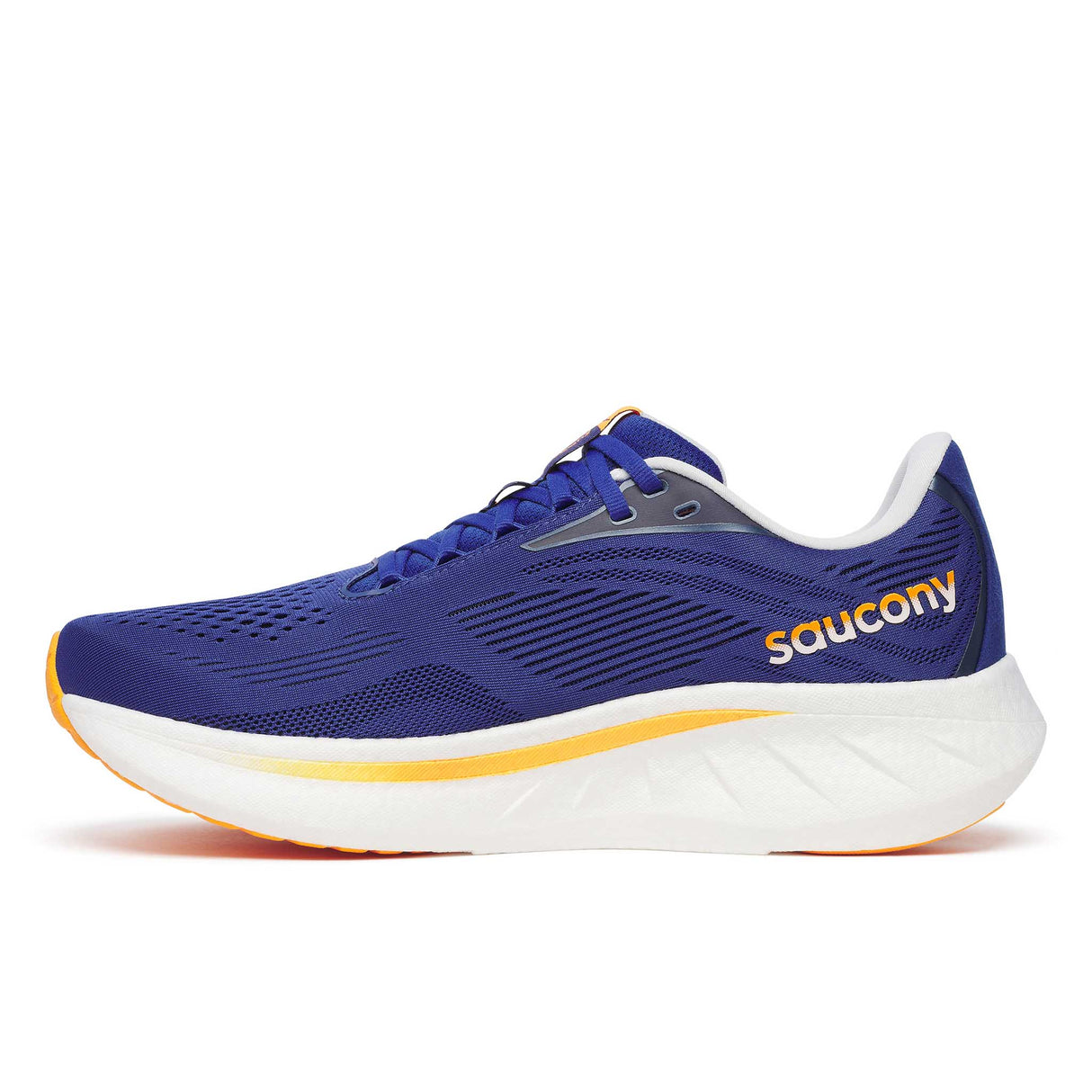 Souliers de course homme Saucony Ride 18 lateral -  Azurite / Peel