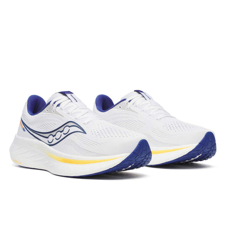 Souliers de course homme Saucony Ride 18 paire - White / Azurite