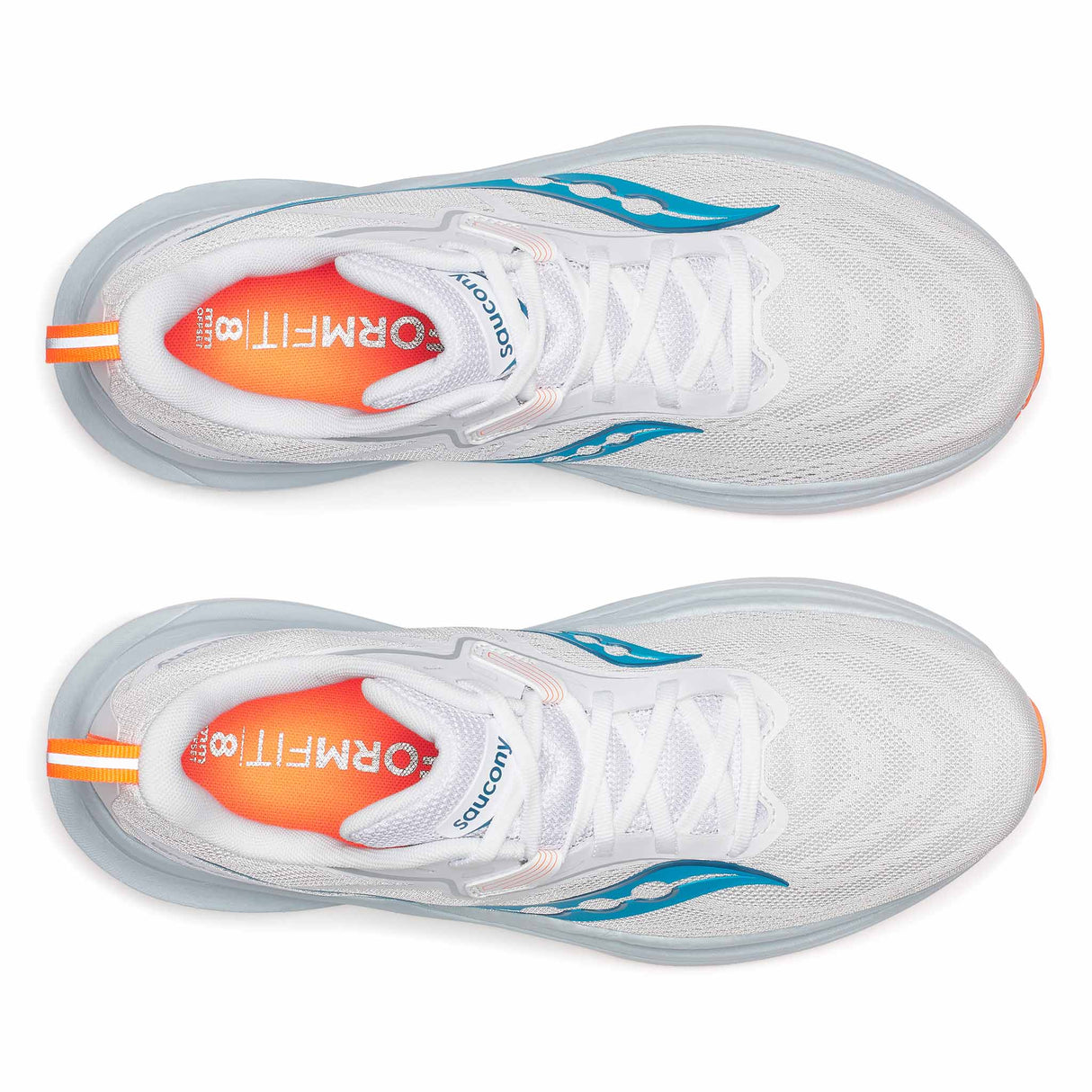 Saucony Tempus 2 Men's Running Shoes - White / Viziblue