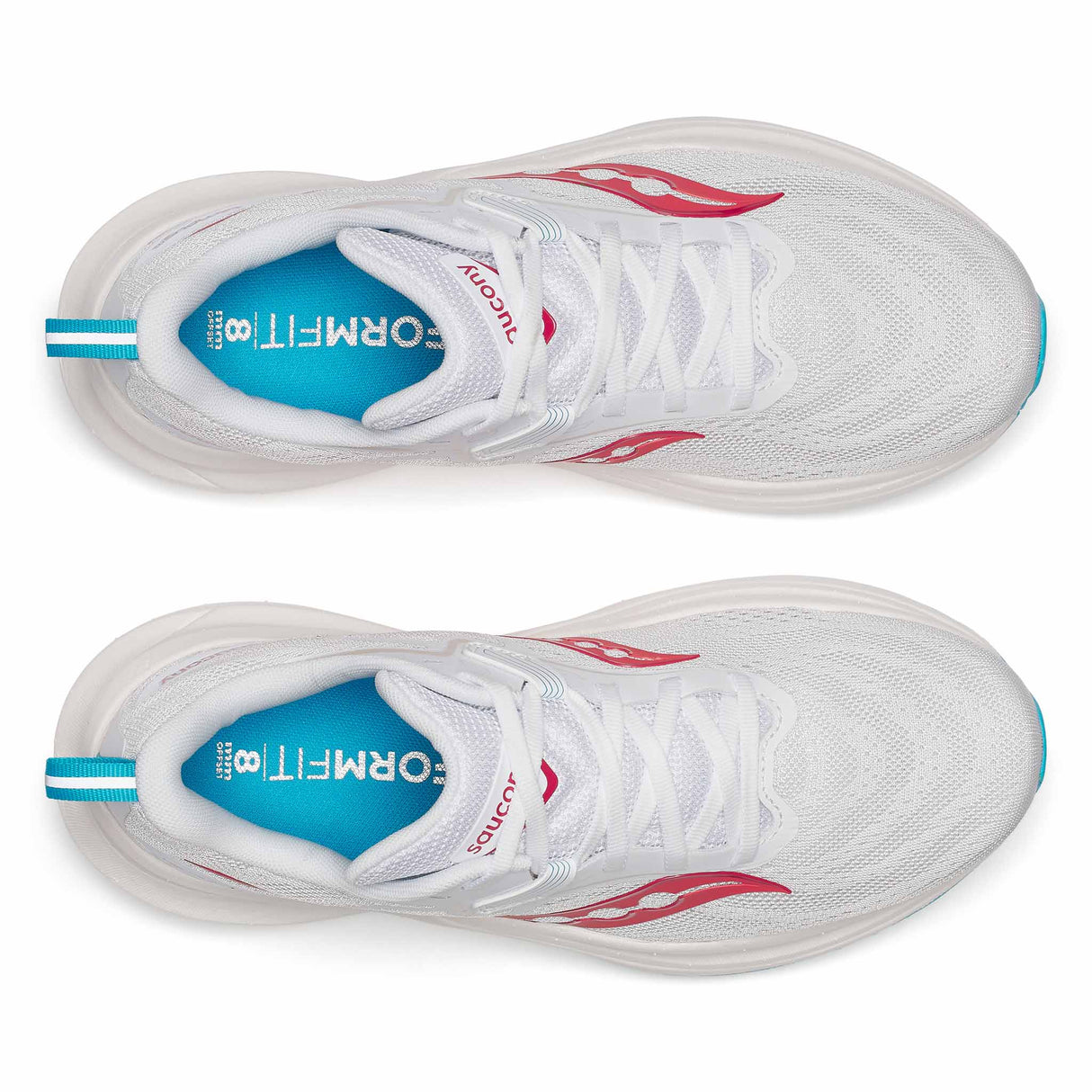 Saucony Tempus 2 Women's Running Shoes - White / Cayenne