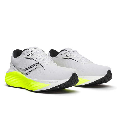 Saucony Triumph 22 souliers de course homme paire - White / Citron