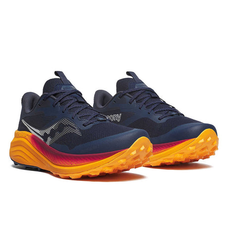 Saucony Xodus Ultra 3 souliers de course trail homme paire - navy / peel