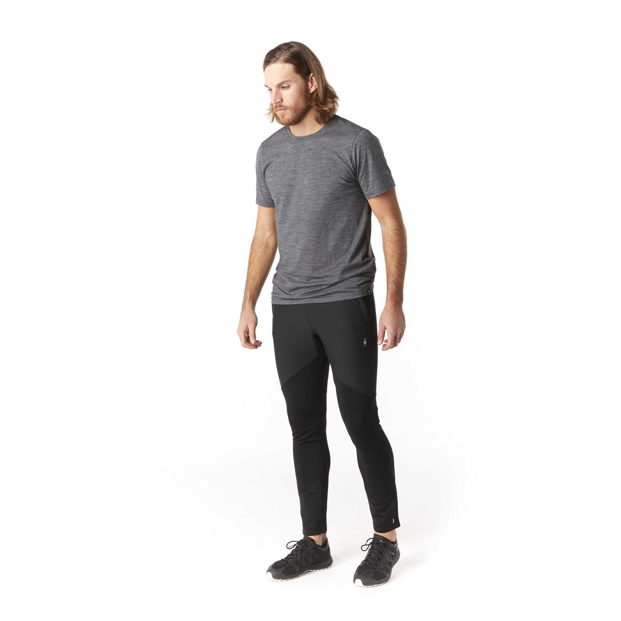 Smartwool pantalon coupe-vent Active Fleece pour homme face - noir