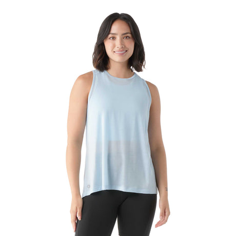 Smartwool camisole Active Ultralite femme face - ciel hivernal