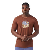 Smartwool t-shirt imprimé Fourteener Active pour homme face - Sable brun