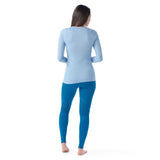 Smartwool Intraknit Merino 200 chandail baselayer dos - bleu serein / blanc