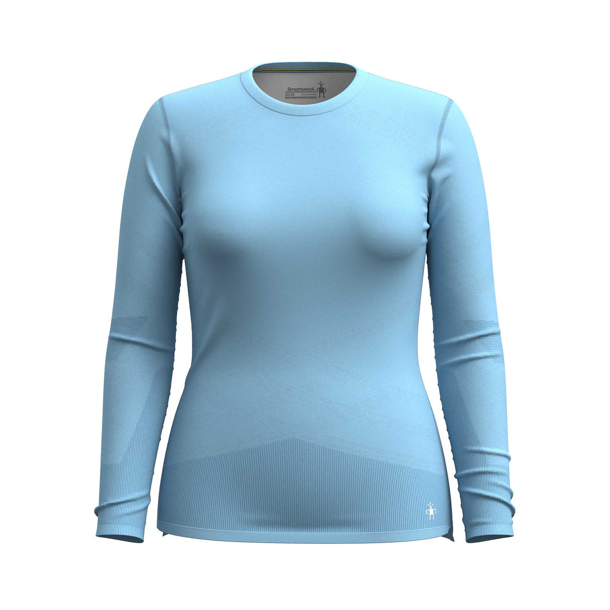 Smartwool Intraknit Merino 200 chandail baselayer - bleu serein / blanc