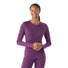 Smartwool Merino 250 baselayer chandail de base femme face - Chiné Iris Violet