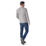 Smartwool haut Perfect à manches longues et col rond homme dos - gris chiné pâle