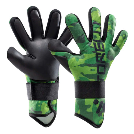 Storelli Challenger gants de gardien de but de soccer - Green Camo