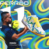 Joma Top Flex Rebound Futsal Ferrão Indoor Soccer Shoes - Blanc / Jaune / Vert