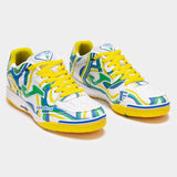 Joma Top Flex Rebound Futsal Ferrão Indoor Soccer Shoes - Blanc / Jaune / Vert