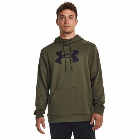 UA Armour Fleece Hoodie sweatshirt à capuchon pour homme - Marine Green