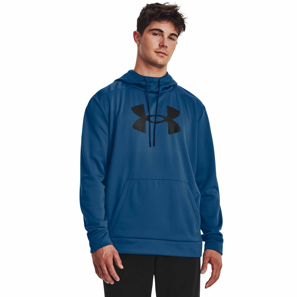 UA Armour Fleece Big Logo Hoodie for men Soccer Sport Fitness