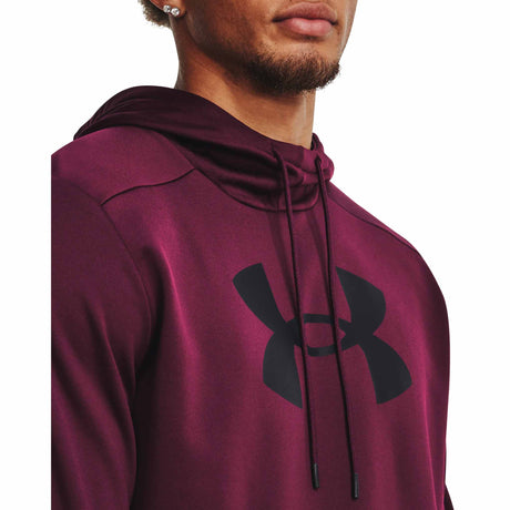 UA Armour Fleece Hoodie sweatshirt à capuchon pour homme - Dark Maroon