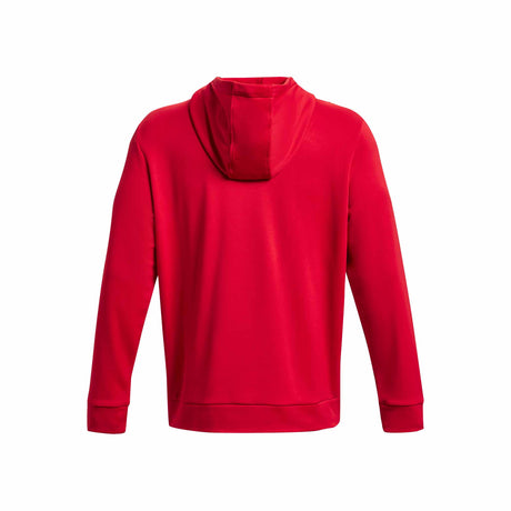 UA Armour Fleece Hoodie sweatshirt à capuchon pour homme - Red / Black