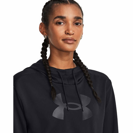 UA Armour Fleece Big Logo Hoodie chandail en molleton à capuche femme - Black