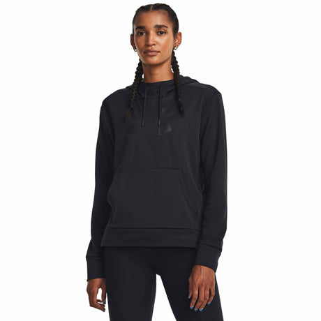 UA Armour Fleece Big Logo Hoodie chandail en molleton à capuche femme - Black