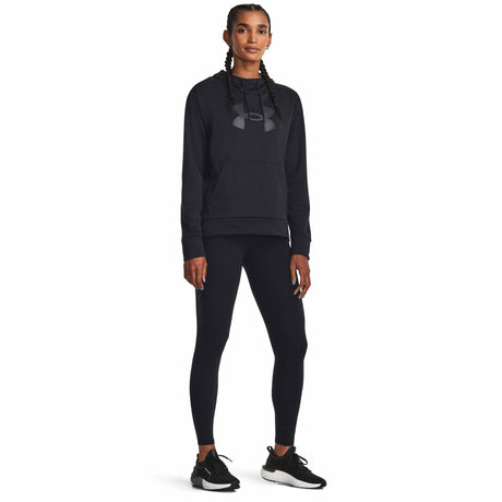 UA Armour Fleece Big Logo Hoodie chandail en molleton à capuche femme - Black