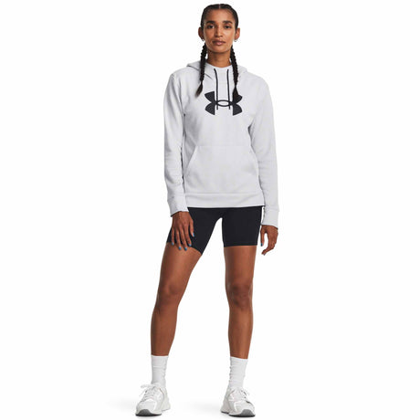 UA Armour Fleece Big Logo Hoodie chandail en molleton à capuche femme - Halo Grey Light Heather