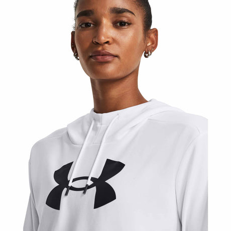 UA Armour Fleece Big Logo Hoodie chandail en molleton à capuche femme - White