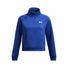 UA Armour Fleece Pro Half Zip chandail pour femme - Tech Blue / White