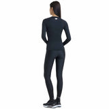 UA HeatGear Armour Compression Manches Longues Femme - Noir / Blanc