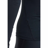 UA HeatGear Armour Compression Manches Longues Femme - Noir / Blanc